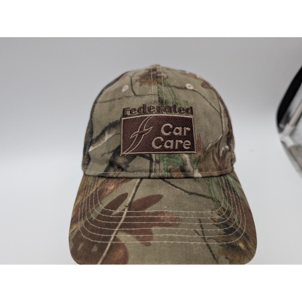 Federated Car Care Camo Baseball Hat Realtree Camouflage Adjustable Cap